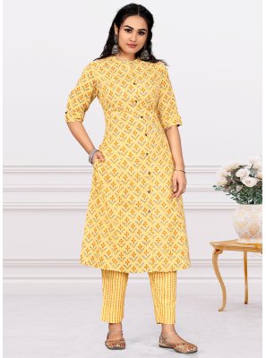 Printed Cotton Casual Kurti
