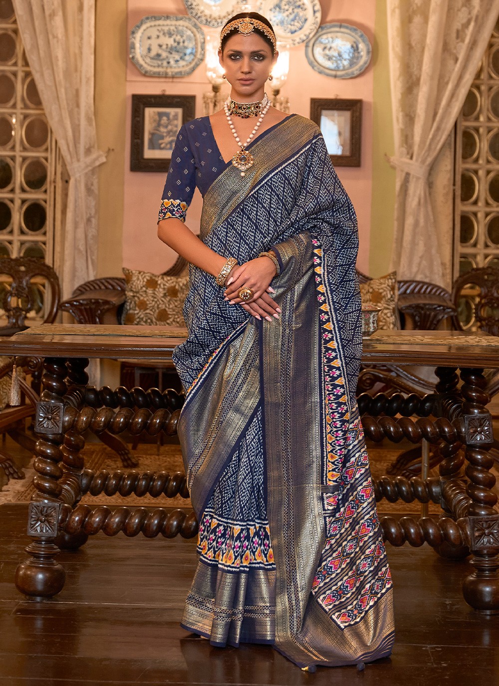 Buy Royal Blue Paithani Saree Online Archives | trendwati