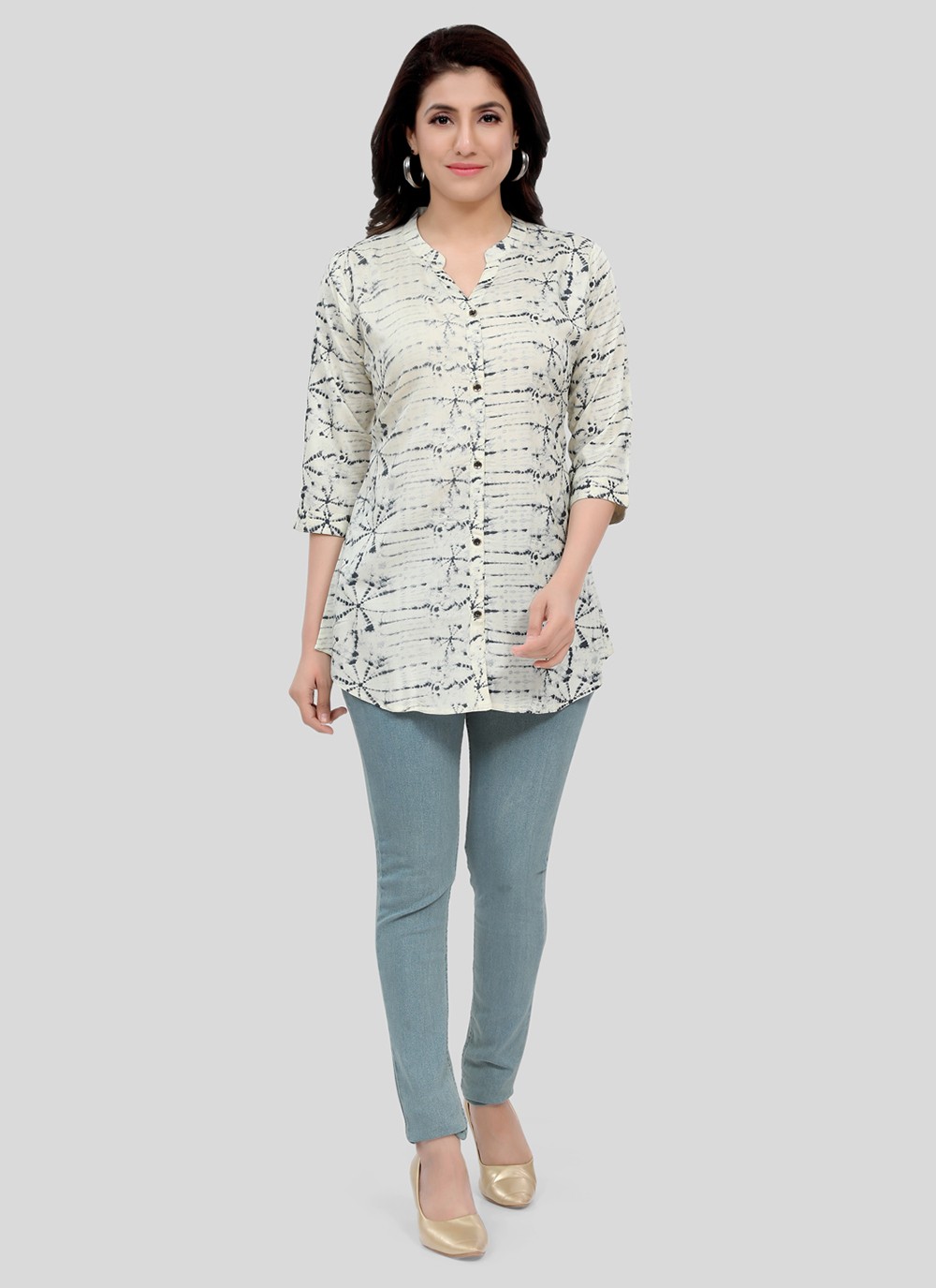buy-printed-rayon-off-white-party-wear-kurti-online-260662