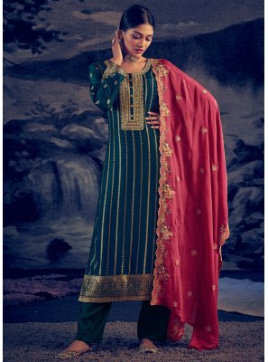 Pure Silk Sangeet Trendy Salwar Suit