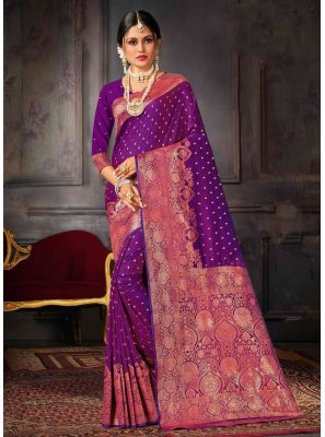 Purple Ceremonial Classic Saree