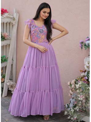 Purple Color Designer Gown