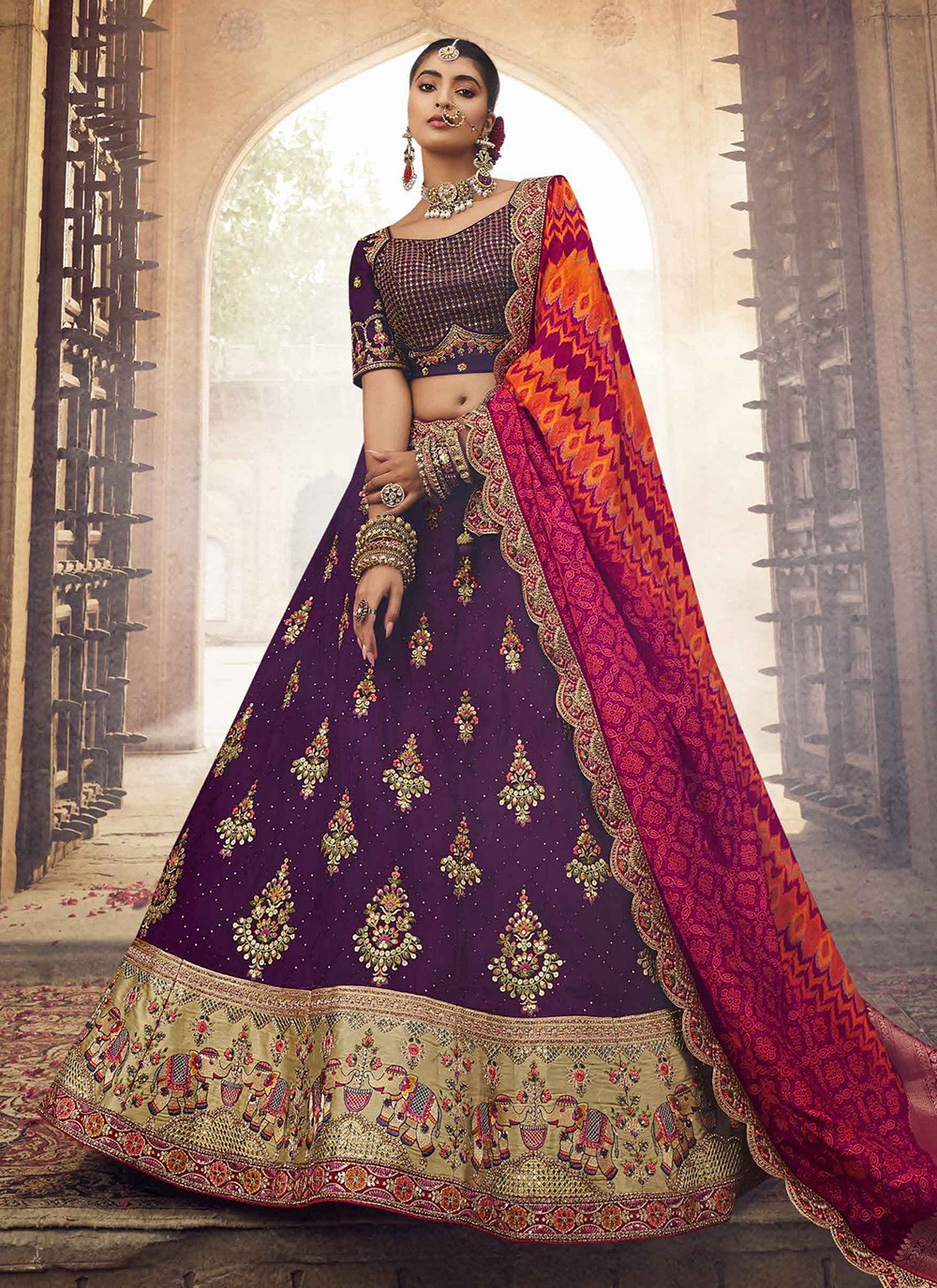 Green Net Designer Lehenga Choli, Size : Upto 46 Inches, Occasion :  Engagement Wear at Rs 7,999 / Piece in Surat