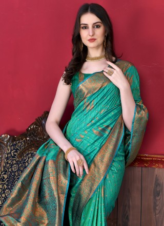 Rama Katan Silk Trendy Saree