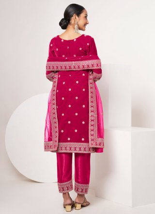 Rani Velvet Embroidered Work Pant Style Suit