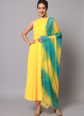 Yellow silk Salwar suit – YoshnasByEla