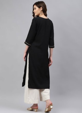 Rayon Plain Designer Kurti