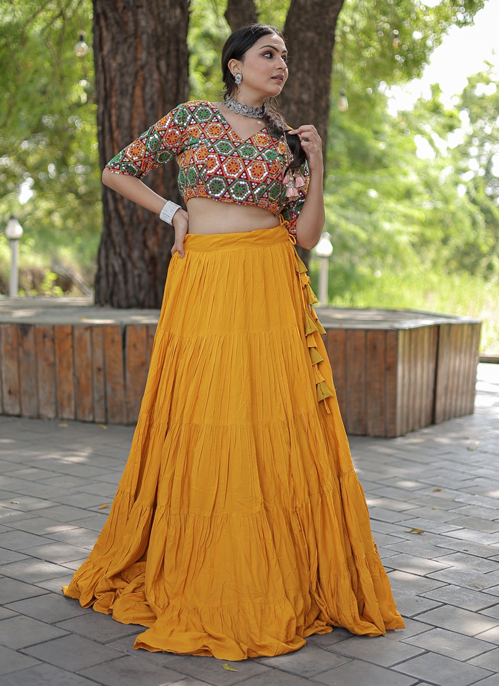 Yellow Embroidered Lehenga Set Design by Sneha Parekh at Pernia's Pop Up  Shop 2024