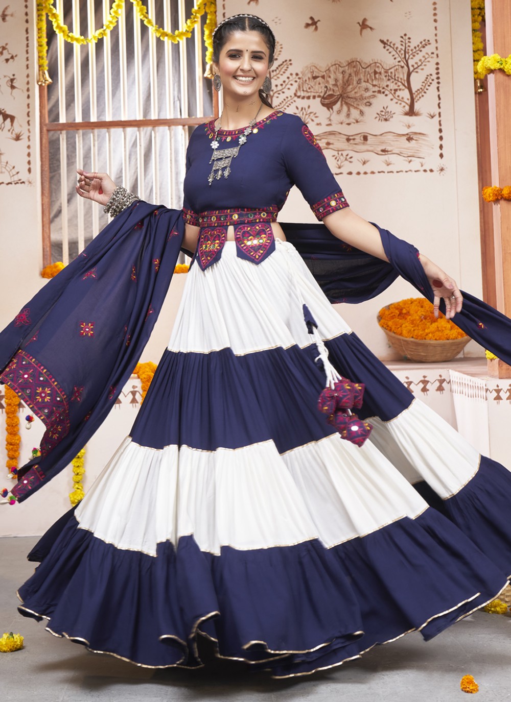 rayon trendy lehenga choli in multi colour 267897