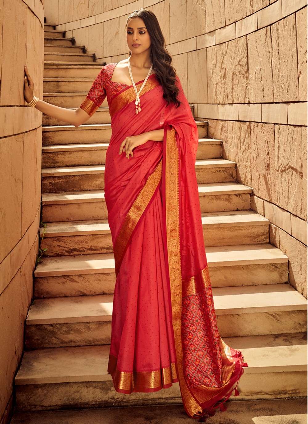 Red Classic Saree buy online