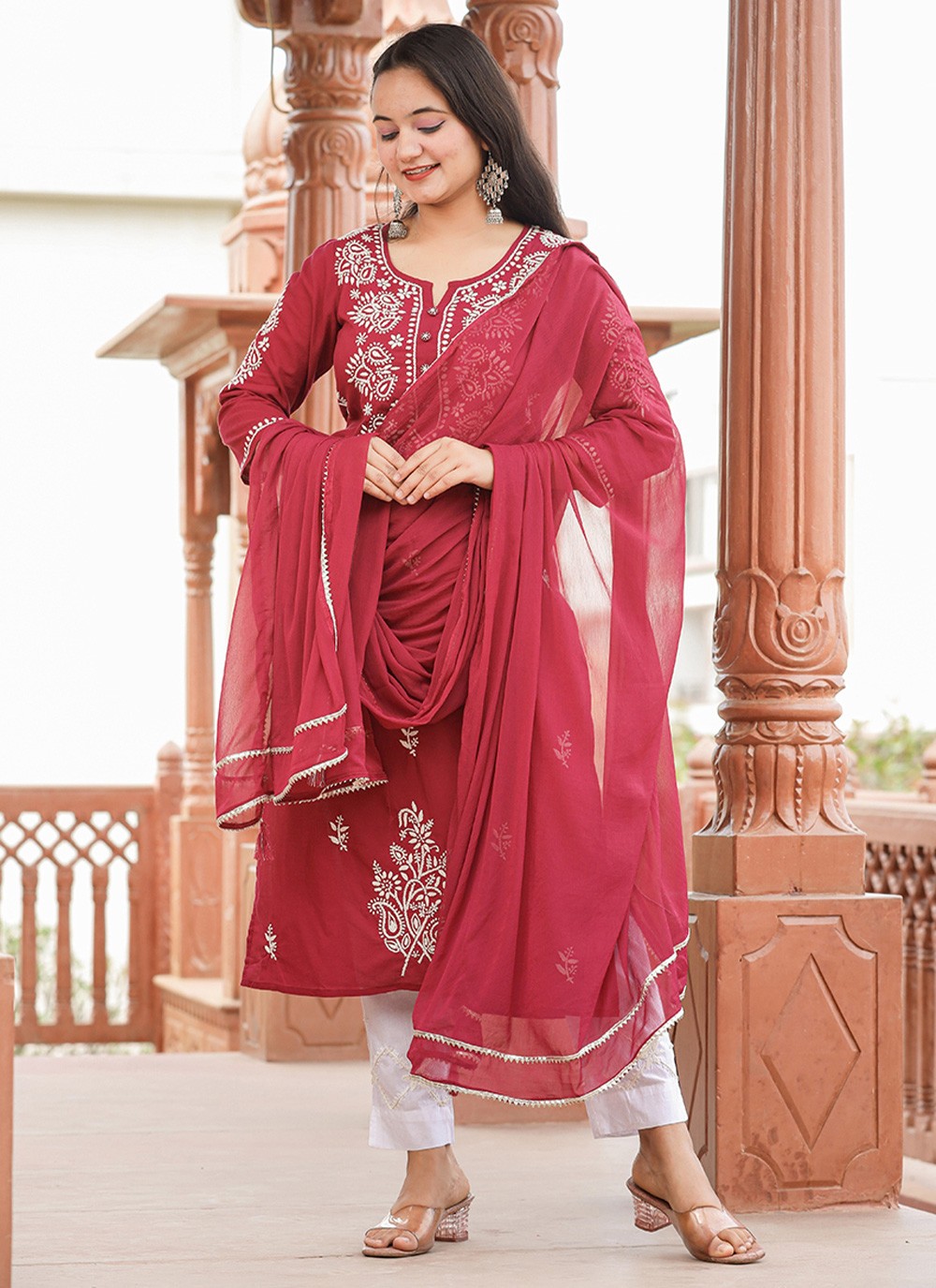 Red Color Designer Salwar Suit