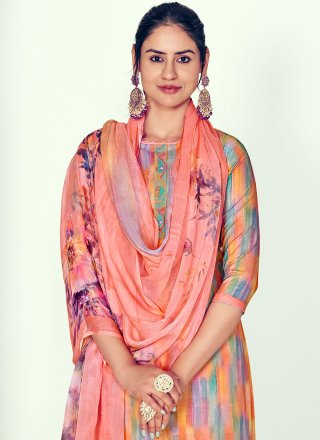 Resham Thread Work Cotton Trendy Salwar Suit