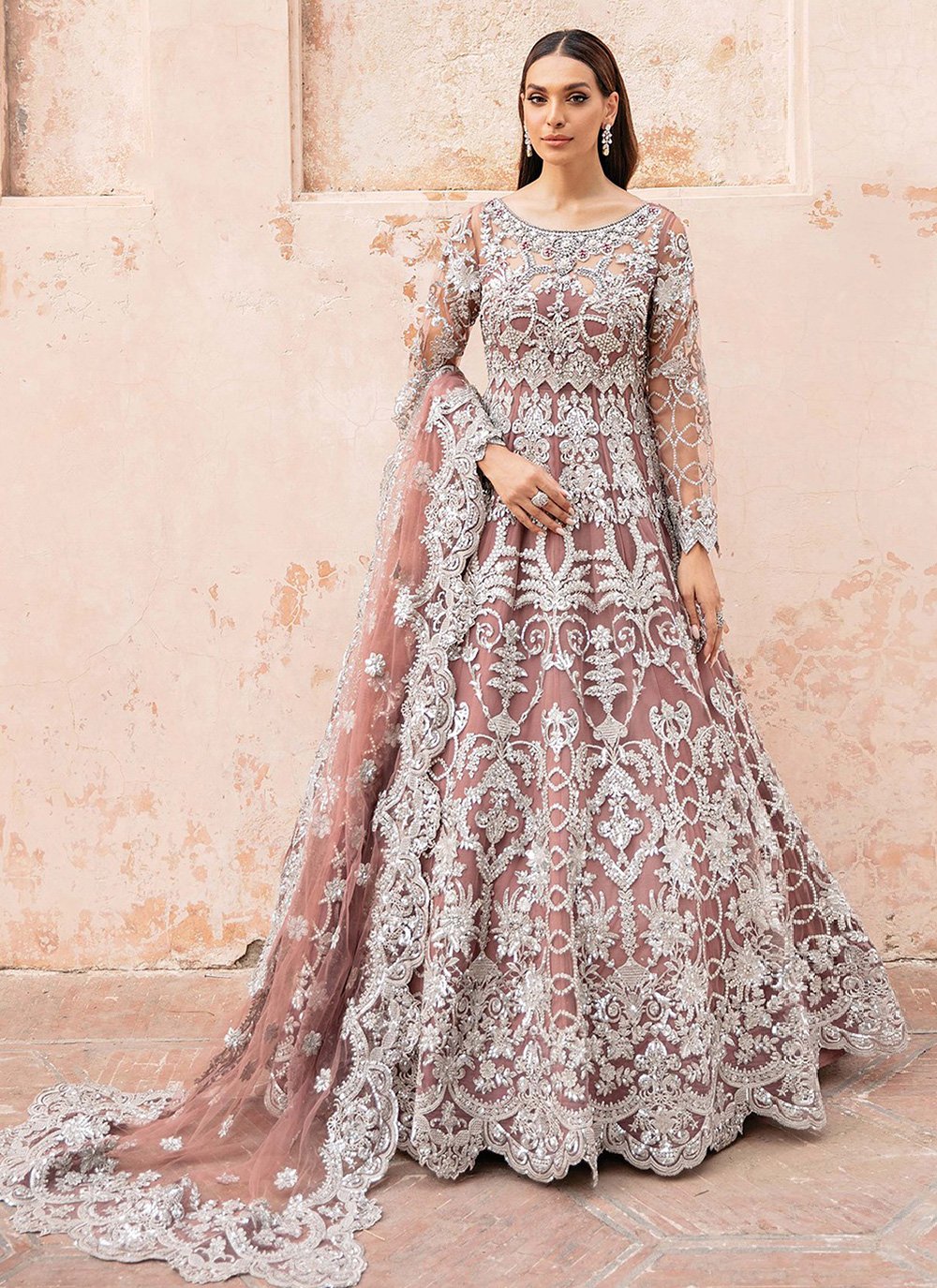 Exude Class in Our Stunning Pakistani Bridal Golden Maxi Dress 👗 – Hm Zari