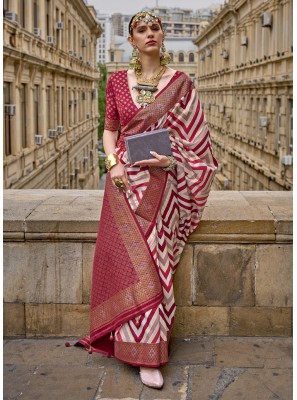 Saree Fancy Silk in Multi Colour