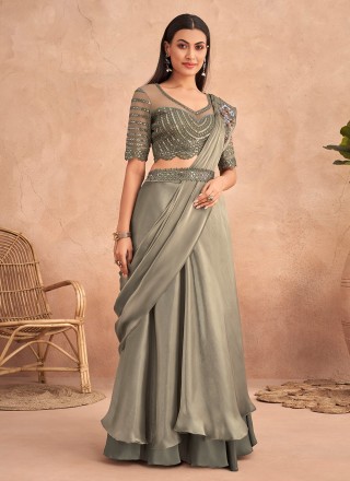 Lehenga Style - Designer - Sarees: Buy Latest Indian Sarees Collection  Online | Utsav Fashion