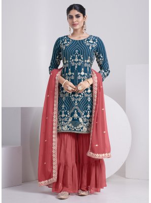 Sequins Festival Sharara Set