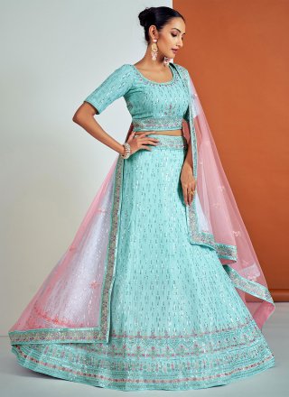 Sequins Georgette Designer Lehenga Choli