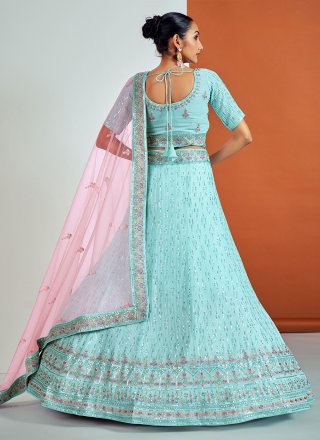 Sequins Georgette Designer Lehenga Choli