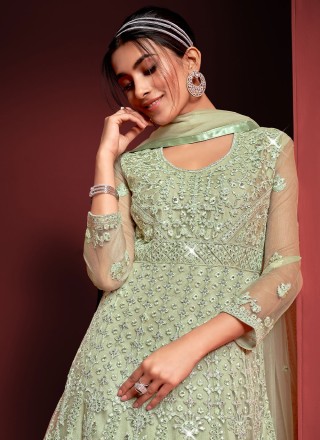Sequins Sangeet Floor Length Salwar Suit