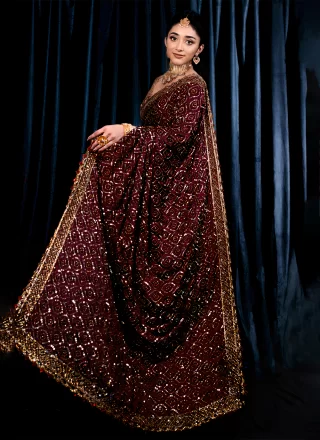 Sequins Trendy Saree