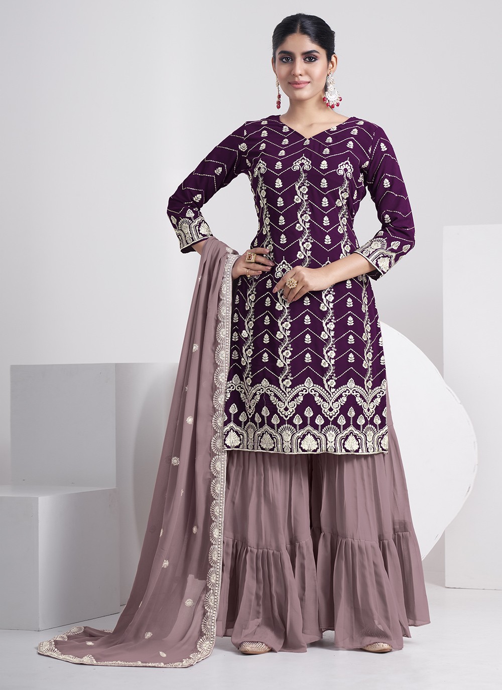 Allyum Sharara Suit Set – Mynah Designs