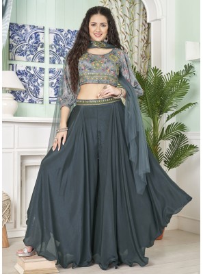 Silk Embroidered Trendy Salwar Kameez