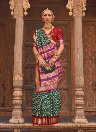 Silk Multi Colour Classic Saree