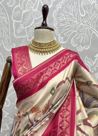 Silk Multi Colour Weaving Classic Saree