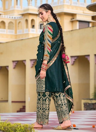 Silk Palazzo Salwar Suit