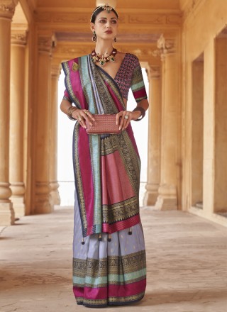 Silk Patola Print Contemporary Saree
