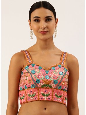 Silk Pink Designer Blouse
