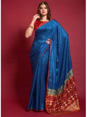 Silk Printed Contemporary Saree