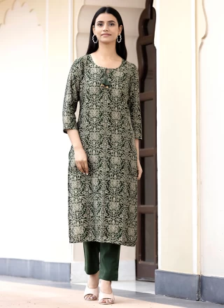 Silk Printed Salwar Suit