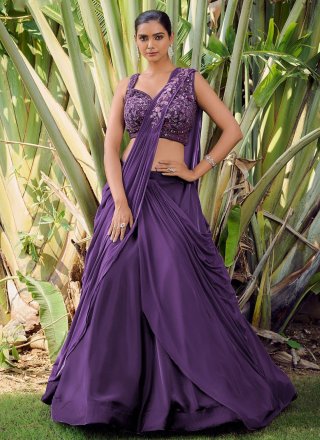 Georgette Stitched Wedding Wear Plain Lehenga Choli, Size: Free Size at Rs  1550 in Surat