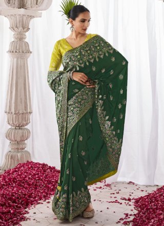 Silk Trendy Saree with Meenakari Work