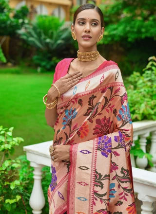 Silk Zari Pink Classic Saree