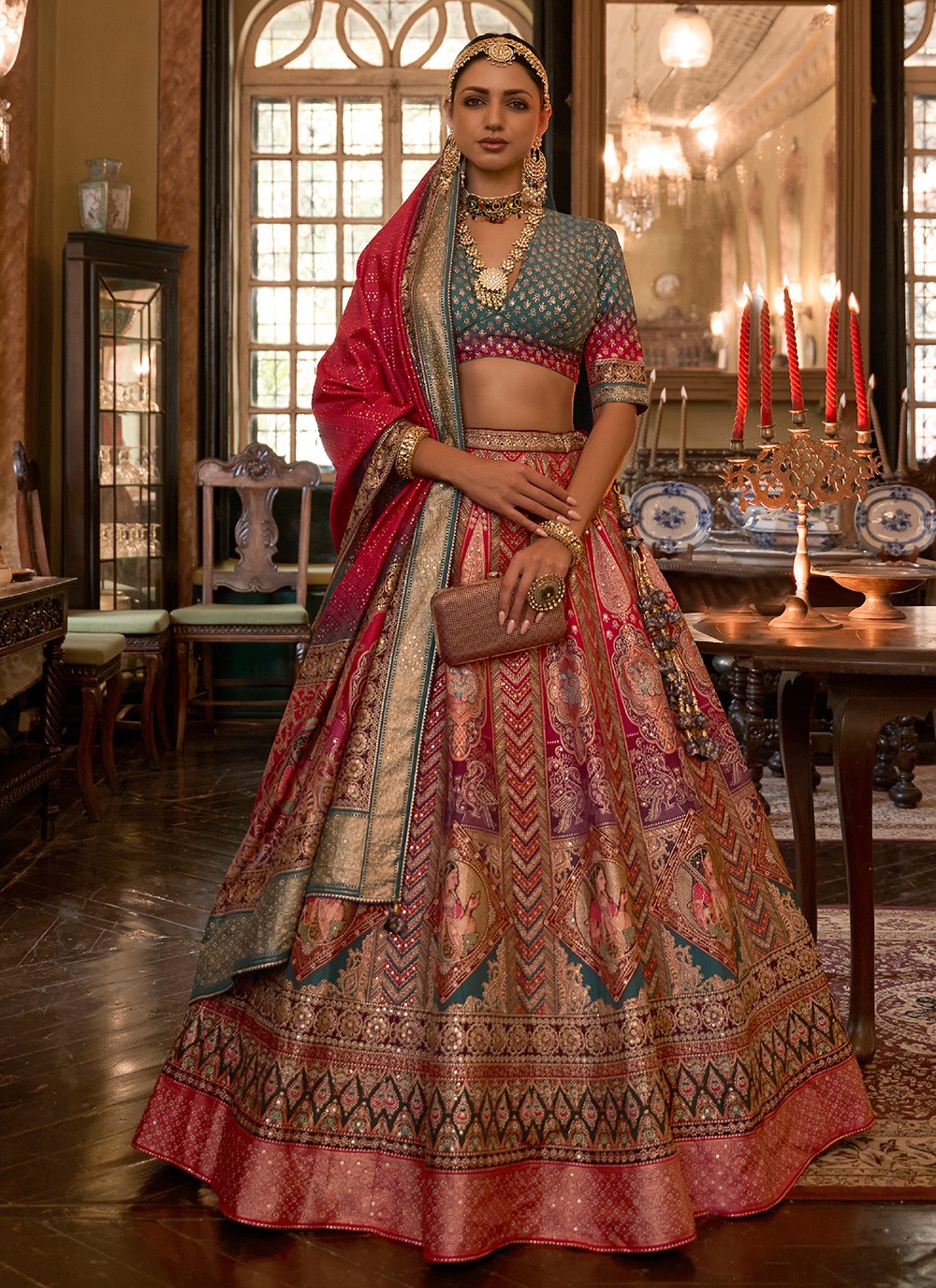 Stone deals lehenga choli