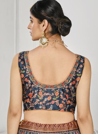 Swarovski Work Satin Silk Lehenga Choli In Multi Colour