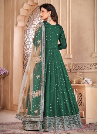 Tafeta Silk Wedding Salwar Suit