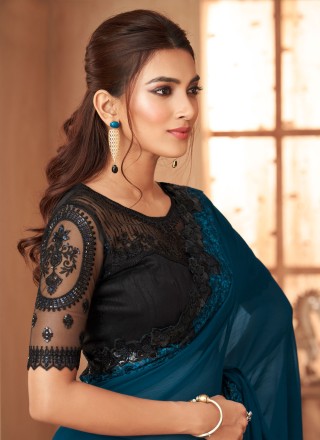 Teal Classic Saree