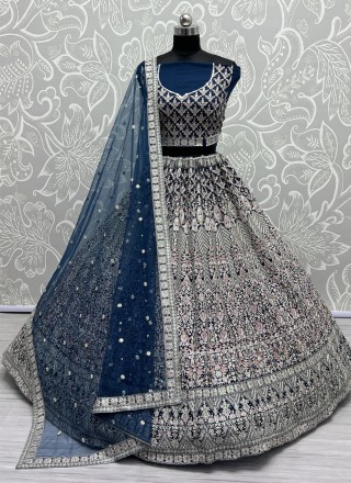 Designer Red Silver Lehenga Choli for Indian Bridal Wear – Nameera by Farooq