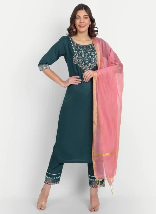 Teal Pant Style Suit