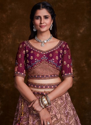 Thread Art Silk Trendy Lehenga Choli