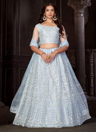 Lehenga Choli for Women Sky Blue Soft Net Lehenga Choli, Indian Wedding  Bridesmaids Designer Lehenga , Ready to Wear Lehenga Choli , - Etsy