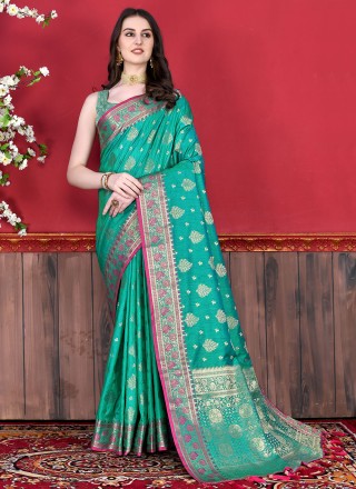 Lime Green & Peach Pure Chiffon Saree Design by Geroo Jaipur at Pernia's  Pop Up Shop 2024