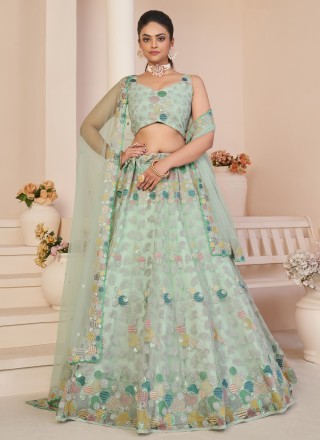 New Laterst Sky Chaniya Choli For Women Wear Navratri Lehenga