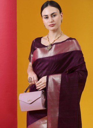 Tussar Silk Contemporary Saree