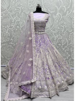 Violet Color Designer Lehenga Choli