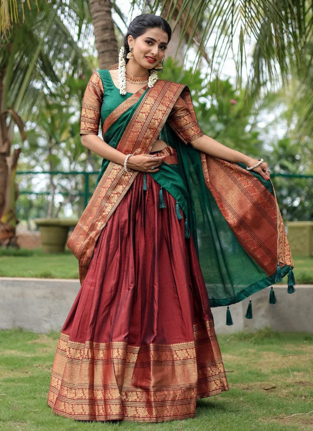 navratri-special-cotton-lehenga-in-multicolor-v1-lbc1691_2 - Utsav Fashion  Blog
