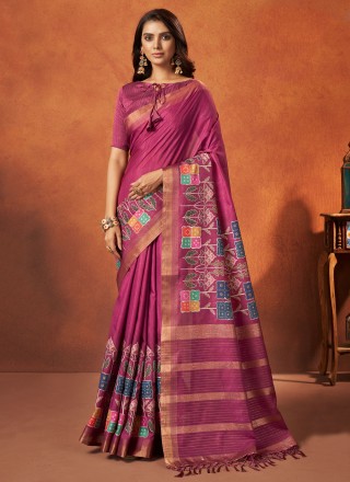 Sonorous Woven Crepe Silk Designer Saree